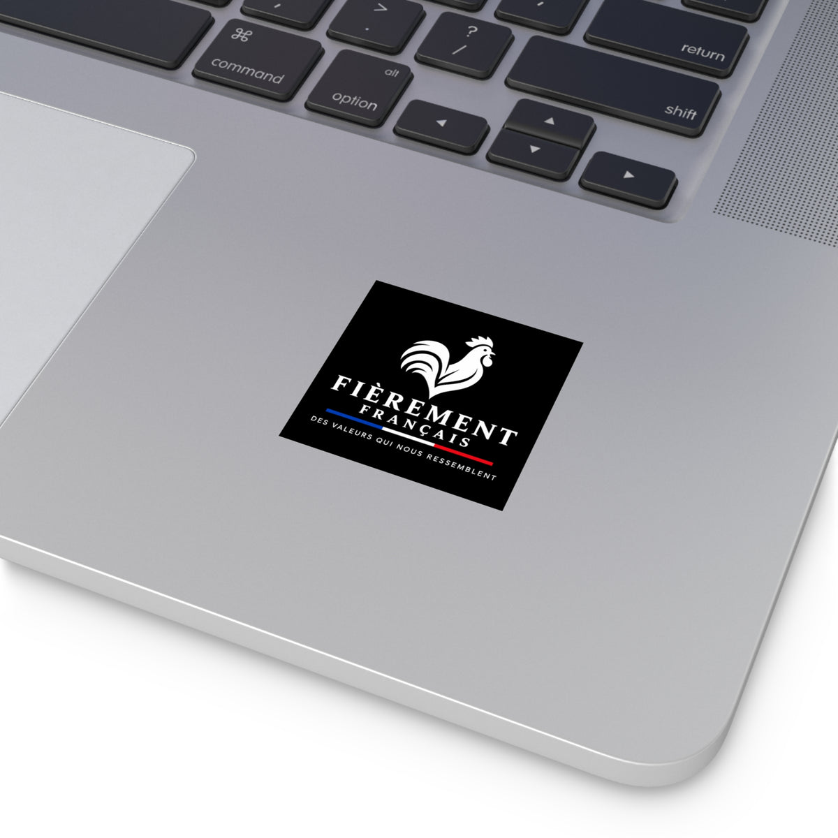 Sticker Vinyle Carré “Fièrement Français”