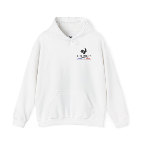 Hoodie Minimaliste “Fièrement Français” Blanc