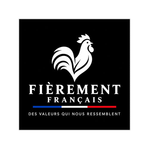 Sticker Vinyle Carré “Fièrement Français”