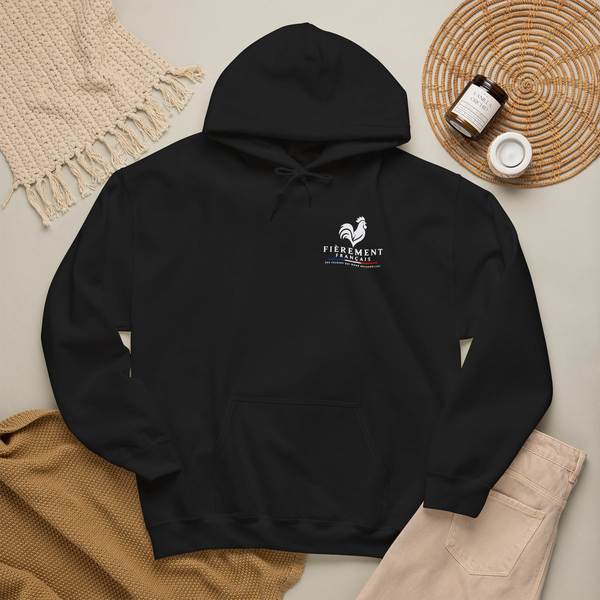 Hoodie Minimaliste “Fièrement Français”